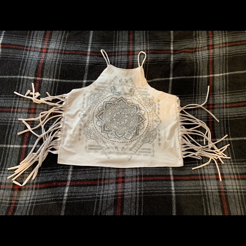 Grey mandala tank top